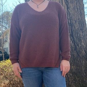 Brown/burnt orange sweater